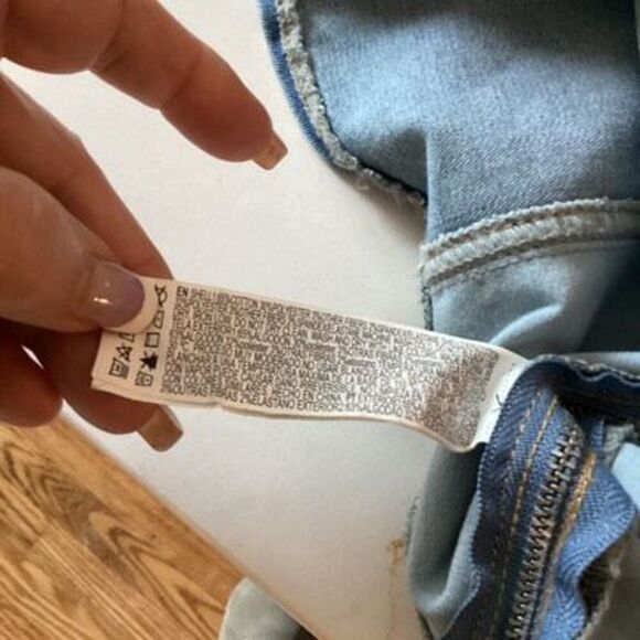 Forever 21 Two Tone Denim Bustier Crop Top Sz L - Picture 5 of 6